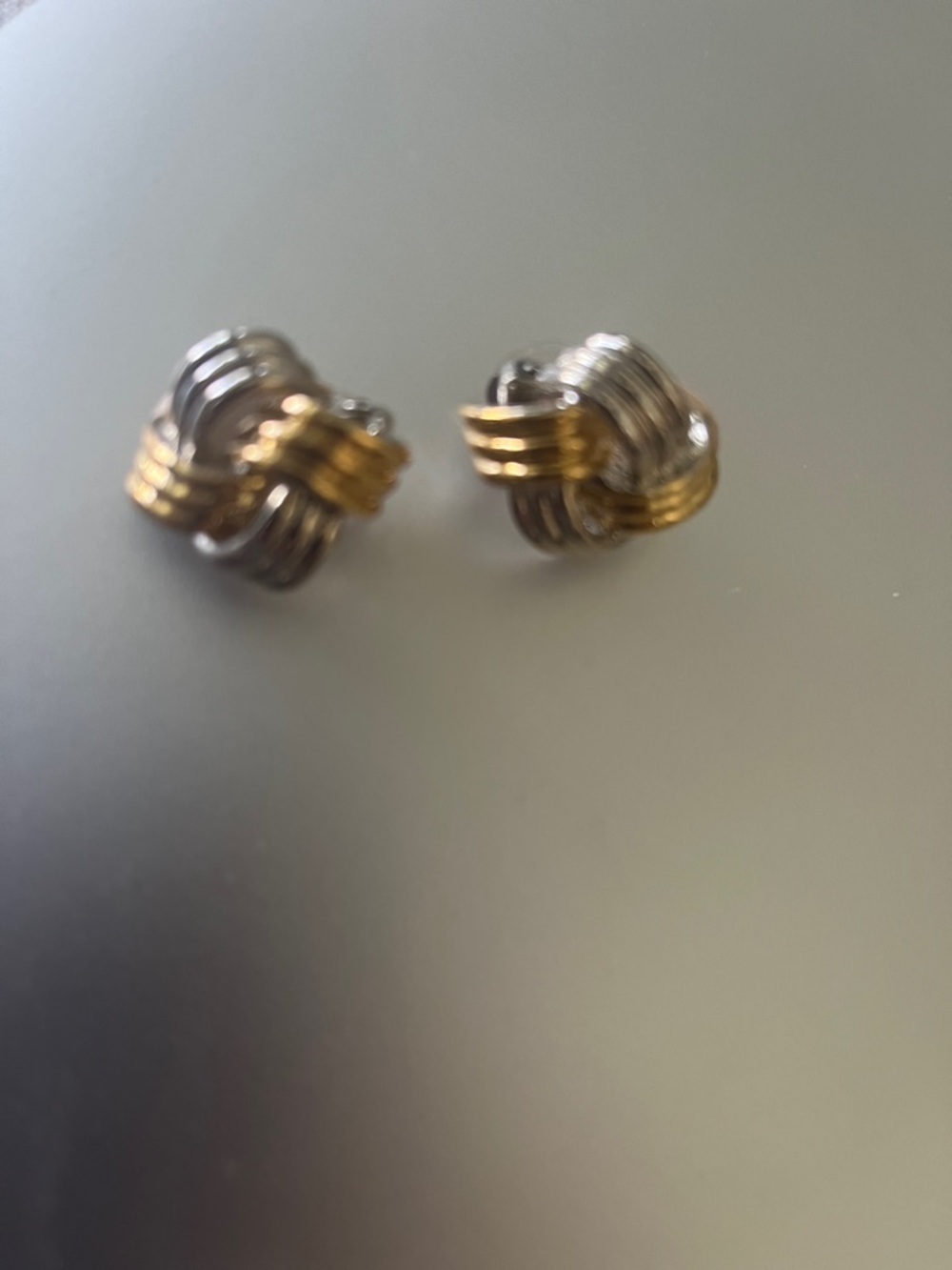 Non pierced clip on faux earrings